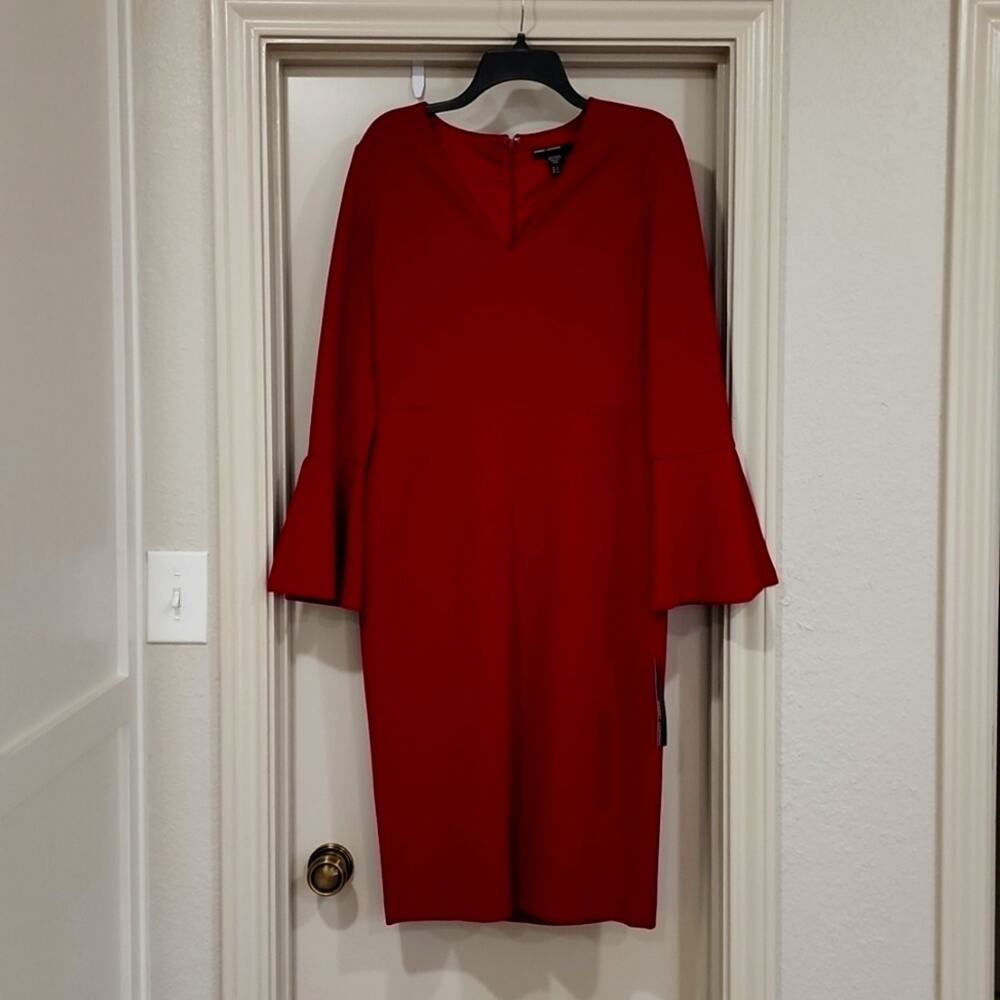 NWT Maggy London Size 10 Lined Red Dress